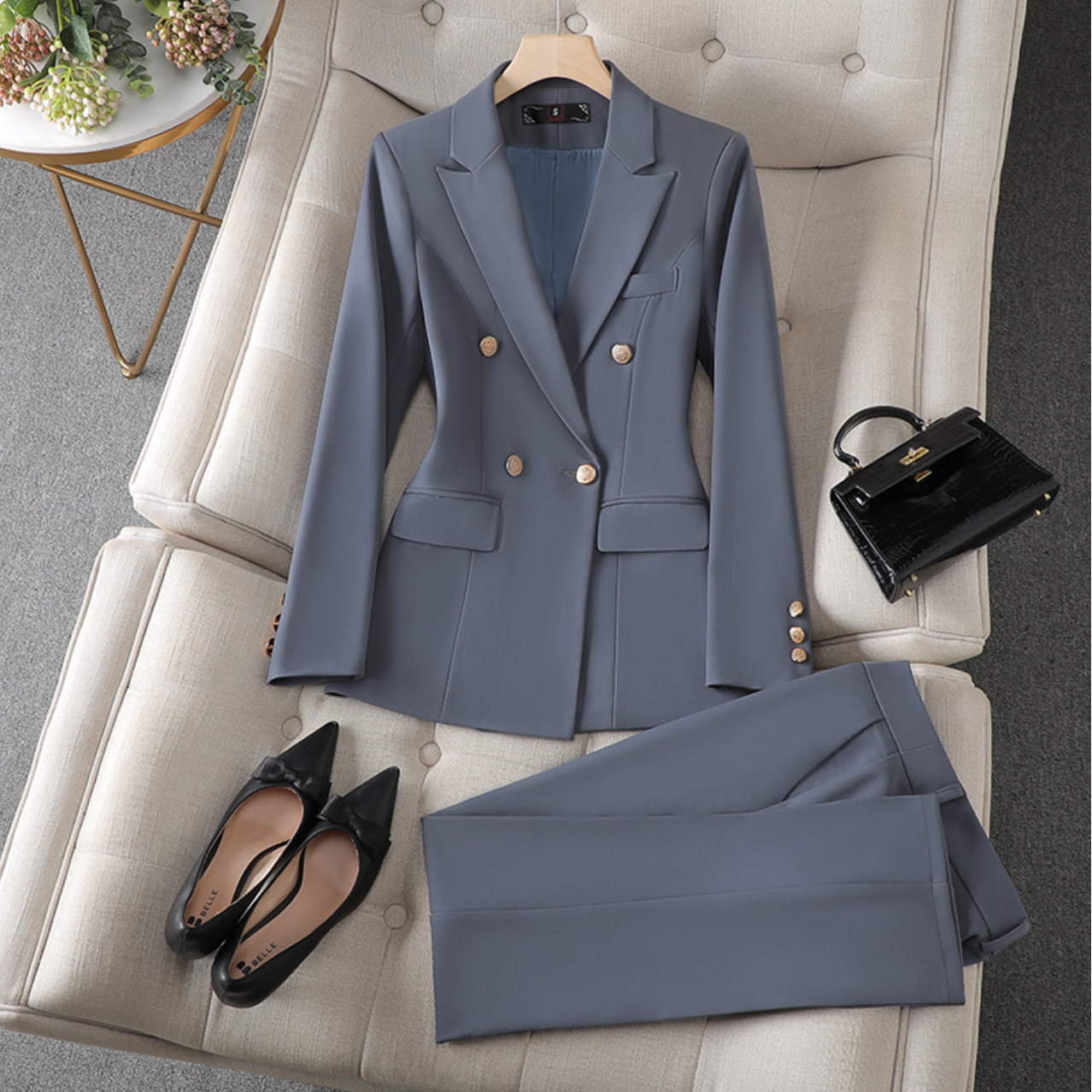 Set für Damen: Eleganter 2-teiliger Anzug
