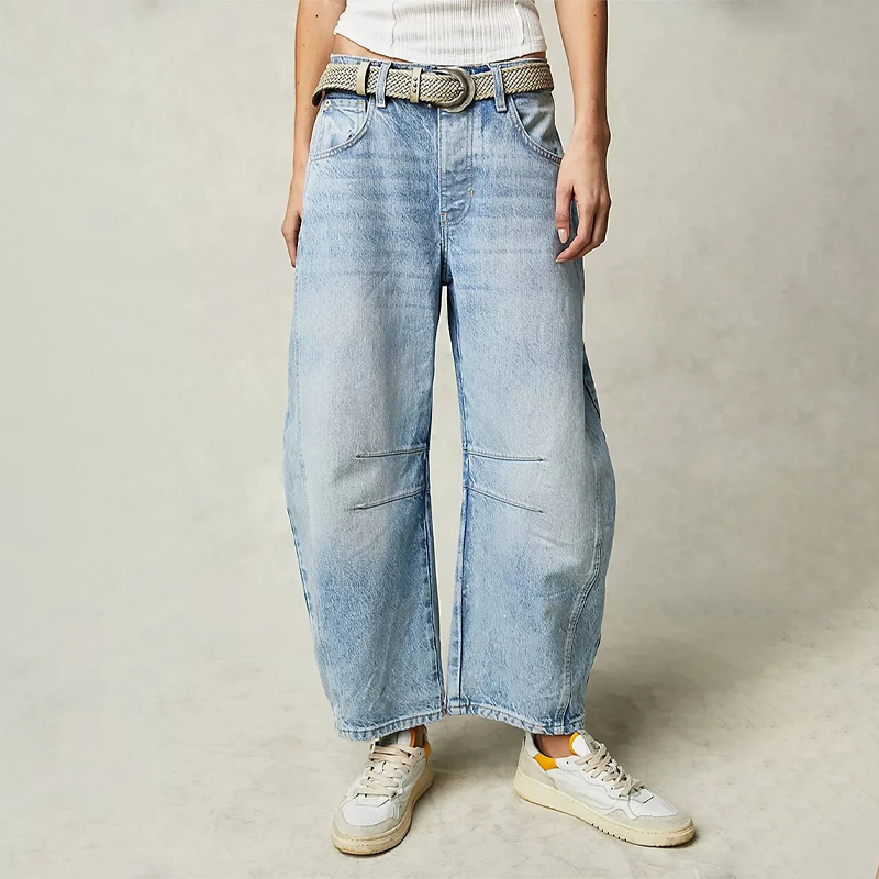 Hose mit weitem Bein für Damen