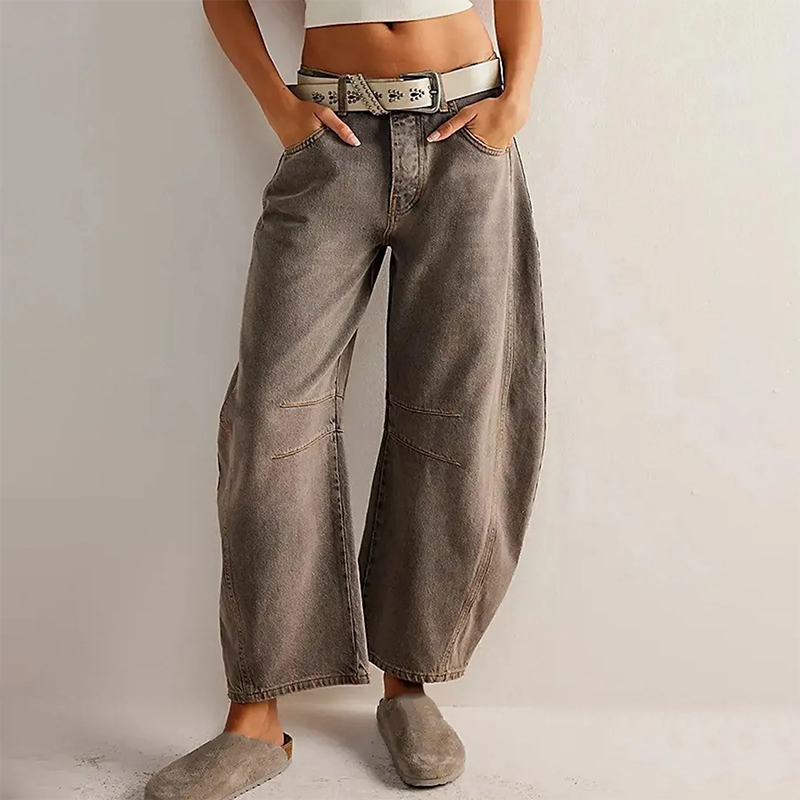Hose mit weitem Bein für Damen