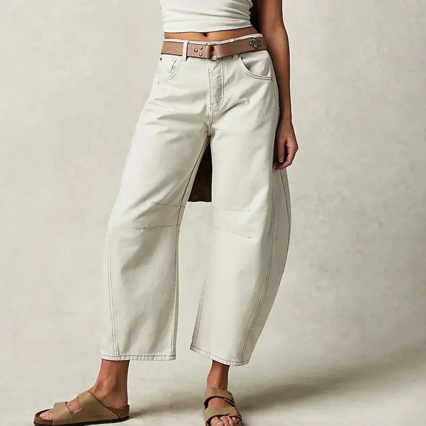 Hose mit weitem Bein für Damen