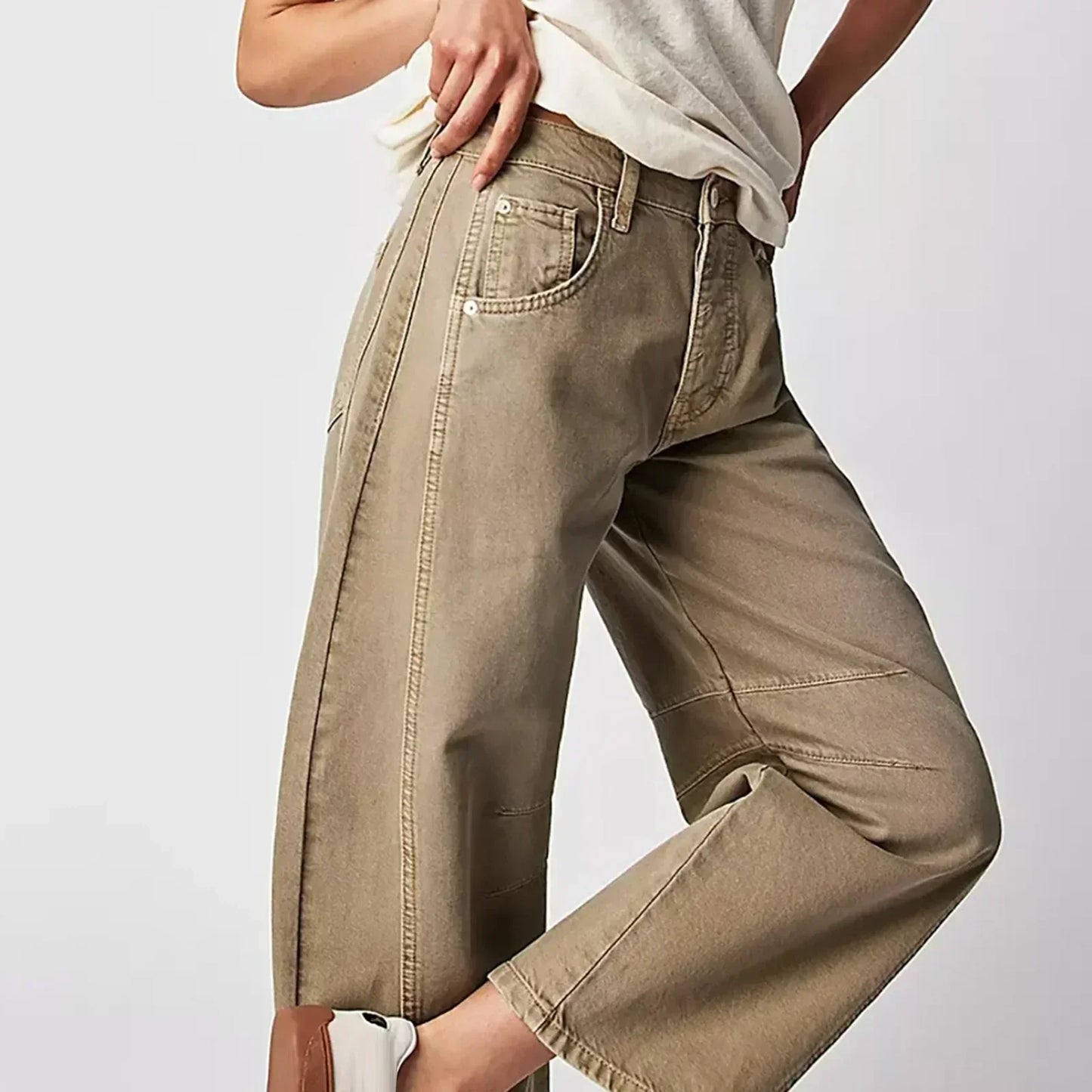 Hose mit weitem Bein für Damen
