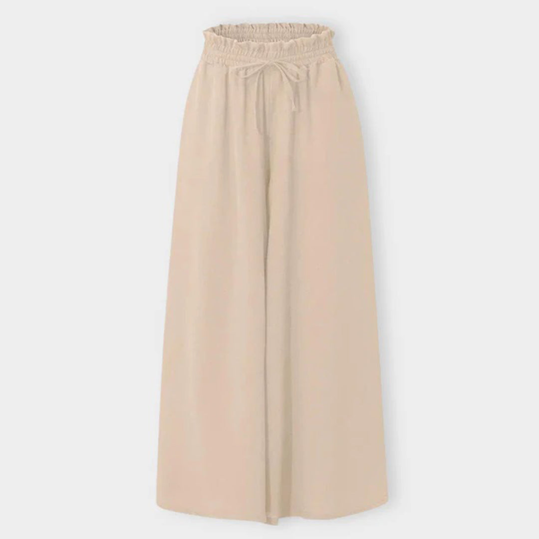 Damenhose – Hohe Taille, Weites Bein
