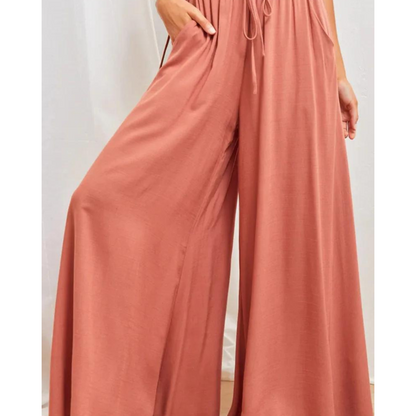 Damenhose – Hohe Taille, Weites Bein