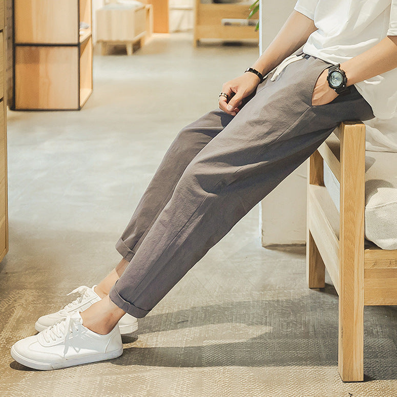 Herren-Freizeithose mit elastischem Bund