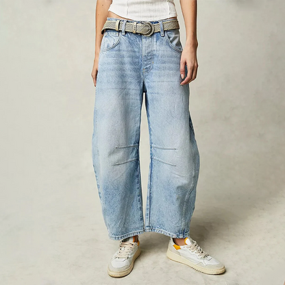 Hose mit weitem Bein für Damen