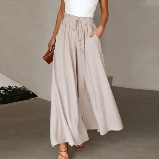 Damenhose – Hohe Taille, Weites Bein